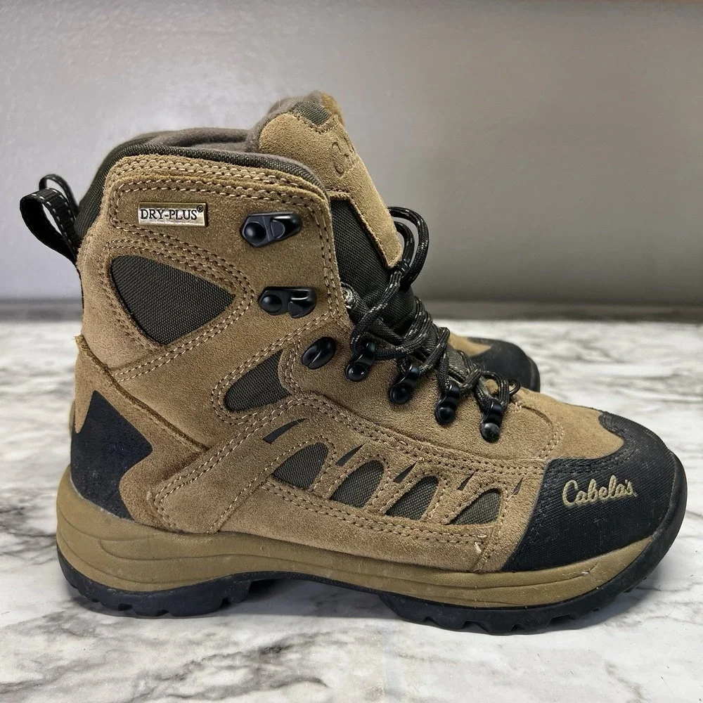 Cabela's Hiking Boots Women's Size 8.5 D Brown Waterproof Thinsulate Dry-Plus